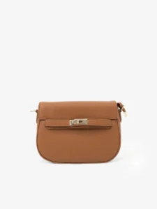 Earthy Elegance: Classic Brown Crossbody Bag - Image 3